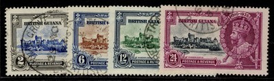british-guiana-gv-sg301-304-1935-silver-jubilee-set-fine-used-cat-40-cds