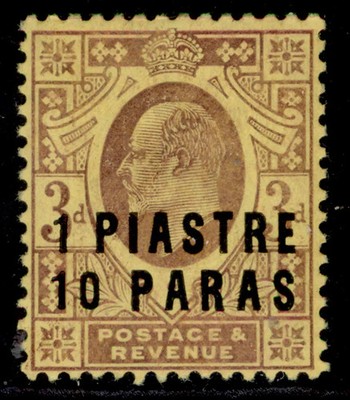 british-levant-edvii-sg17-1pi-10pa-on-3d-dull-purple-orange-yellow-m-mint