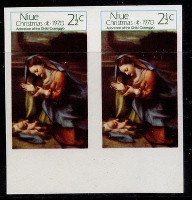 new-zealand-niue-qeii-sg154-1970-2c-christmas-imperf-pair-nh-mint