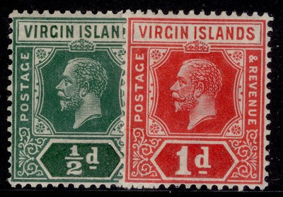 british-virgin-islands-gv-sg80-81-1921-wmk-script-set-vlh-mint-cat-30