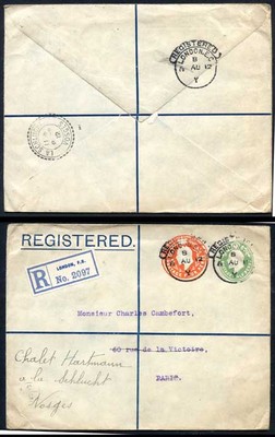 esc681-kevii-1-2d-yellow-green-and-4d-stamped-to-order-registered-envelope-used