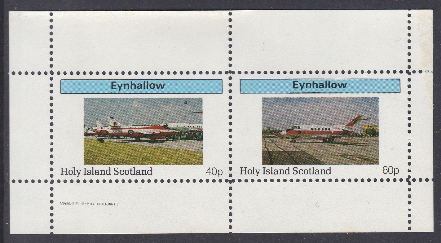 1982-eynhallow-scotland-aircraft-scenes-commemorative-stamp-sheet-unmounted