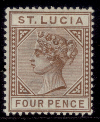 st-lucia-qv-sg48-4d-brown-lh-mint