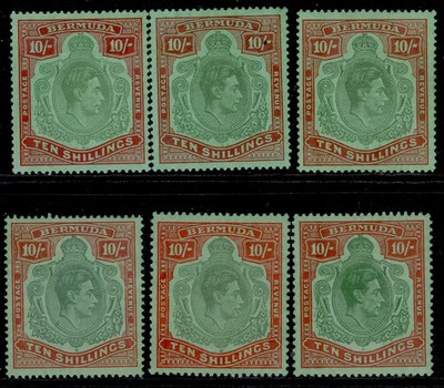 bermuda-gvi-sg119-119f-1938-53-10s-shade-perf-varieties-lh-mint-cat-700