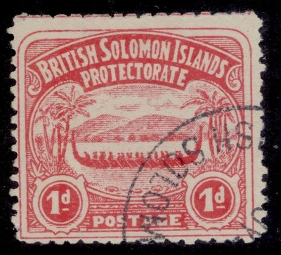 british-solomon-islands-edvii-sg2-1d-rose-carmine-used-cat-25