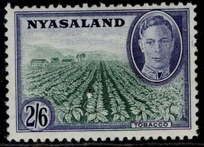 nyasaland-protectorate-gvi-sg154-2s-6d-emerald-blue-m-mint-cat-11