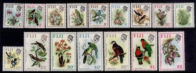 fiji-qeii-sg435-450-1971-72-birds-flowers-set-nh-mint-cat-40