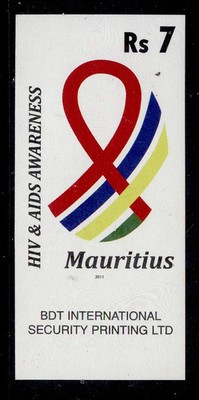 mauritius-qeii-sg1222-2011-7r-aids-hiv-imperf-proof-ex-bdt-archive-nh-mint