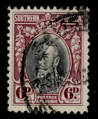 southern-rhodesia-gv-sg20-6d-black-magenta-fine-used