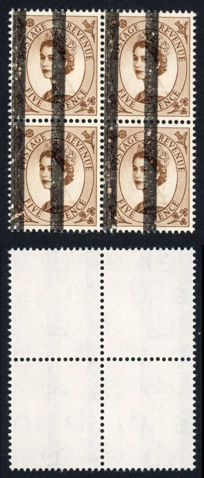sg578-5d-wmk-crowns-with-post-office-tranning-bars-no-gum