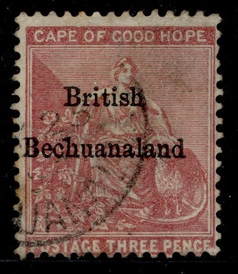 british-bechuanaland-qv-sg2-3d-pale-claret-used-cat-80