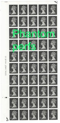 gb-1971-machin-1p-fcp-pvad-from-no-dot-cyl-showing-phantom-perfs-7-traces-of