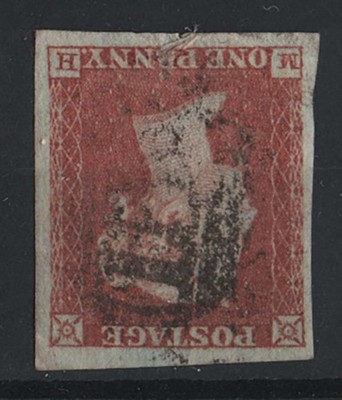 gb-1841-1d-red-plate-100-mh-wmk-inverted-4-large-margins-repaired-at-base