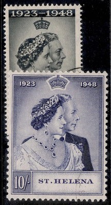 st-helena-gvi-sg143-144-1948-royal-silver-wedding-set-fine-used-cat-45