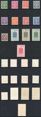 st-lucia-sg171-184-set-of-13-m-m-cat-22-pounds