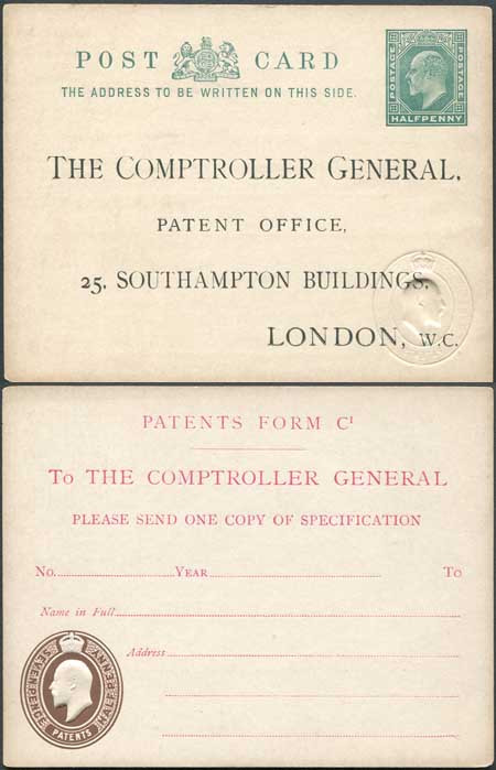 co8-kevii-patent-office-card-with-1-2d-on-front-and-7-1-2d-on-reverse