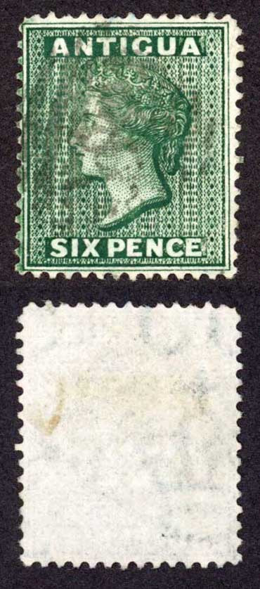 antigua-sg18x-6d-blue-green-wmk-crown-cc-reversed-perf-14-cat-22-pounds