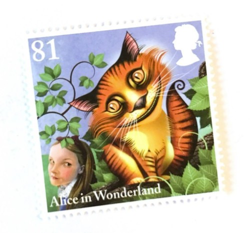 1-x-alice-in-wonderland-unused-gb-mint-mnh-postage-stamp-the-cheshire-cat-81p