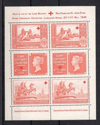 1940-stamp-centenary-exhibition-red-cross-sheetlet-unmounted-mint-in-orange