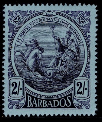 barbados-gv-sg190-2s-purple-blue-nh-mint-cat-25