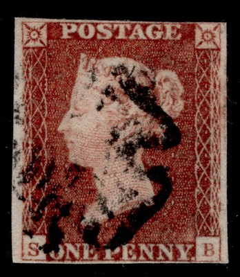 gb-qv-sg7-1d-red-brown-black-plate-11-used-cat-130-black-mx-sb