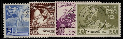 dominica-gvi-sg114-117-1949-anniversary-of-upu-set-fine-used