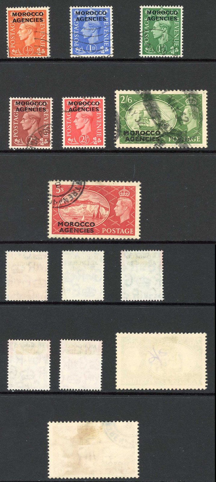 morocco-agencies-sg94-100-set-of-7-fine-used-cat-75-pounds