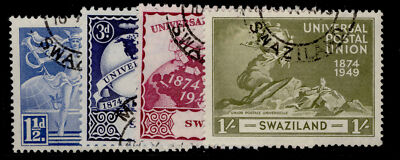 swaziland-gvi-sg48-51-anniversary-of-upu-set-fine-used