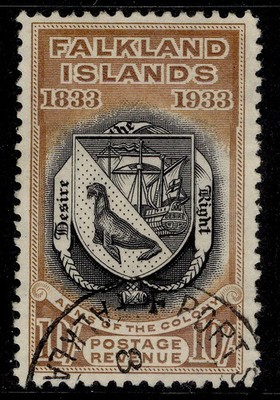 falkland-islands-gv-sg137-10s-black-chestnut-fine-used-cat-1600