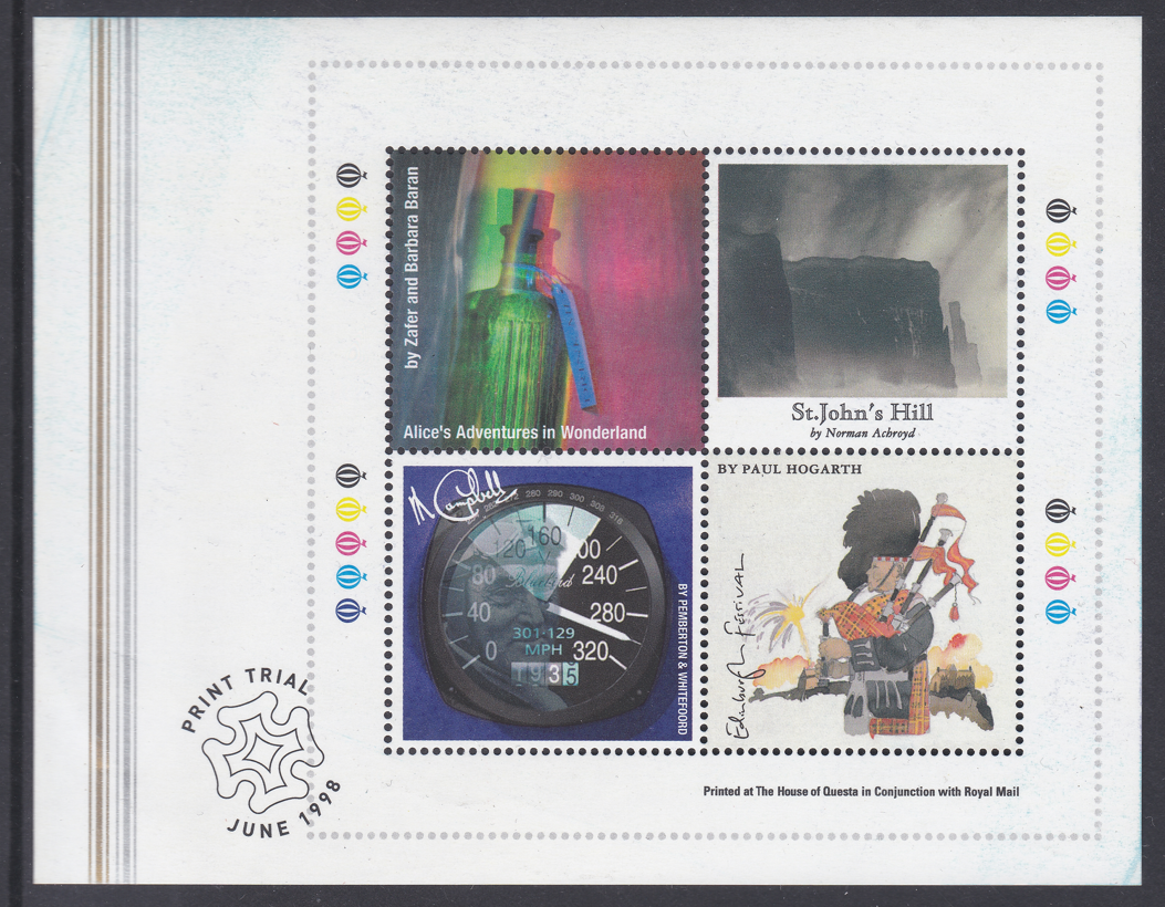 june-1998-house-of-questa-print-trial-cinderella-sheet-mnh