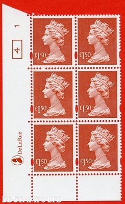 sg-y1800-1-50-red-dlr-an-unmounted-mint-cylinder-1-4-block-of-6-b87694
