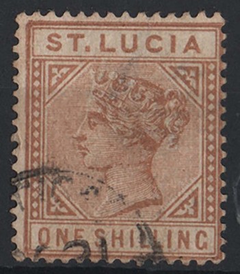 st-lucia-1883-1s-orange-brown-wmk-ca-perf-14-vfu-sg36-c180