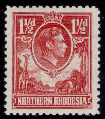 northern-rhodesia-gvi-sg29-1d-carmine-red-m-mint-cat-50