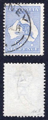 australia-sg9-6d-ultramarine-kangaroo-wmk-wide-crown-used-cat-20-pounds