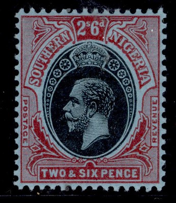 southern-nigeria-gv-sg53-2s-6d-black-red-blue-lh-mint-cat-14