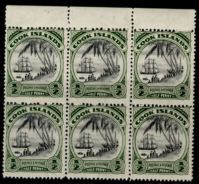 cook-islands-gvi-sg137w-d-block-x-6-wmk-sideways-inverted-nh-mint-cat-40