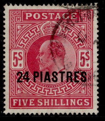 british-levant-edvii-sg12-24pi-on-5s-bright-carmine-fine-used-cat-60