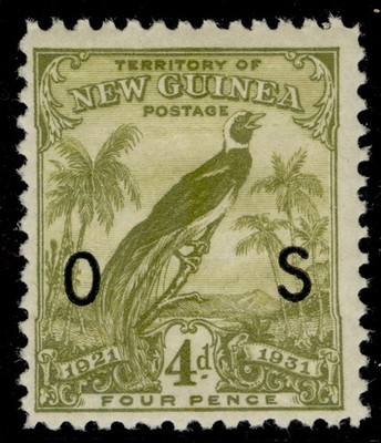 australia-new-guinea-gv-sg-o35-4d-olive-green-m-mint