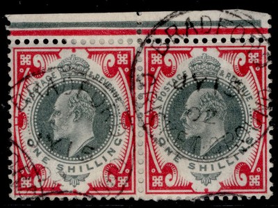 gb-edvii-sg257-spec-m45-1-1s-dull-green-carm-fu-cat-80-cds-marginal-pair