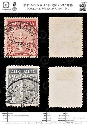 9130-australia-sg154-155-set-of-2-1935-sc-150-151-mi127-128-used-c40