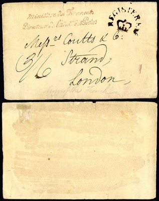 c1836-official-front-france-to-london-bearing-official-h-s-and-registered-crown