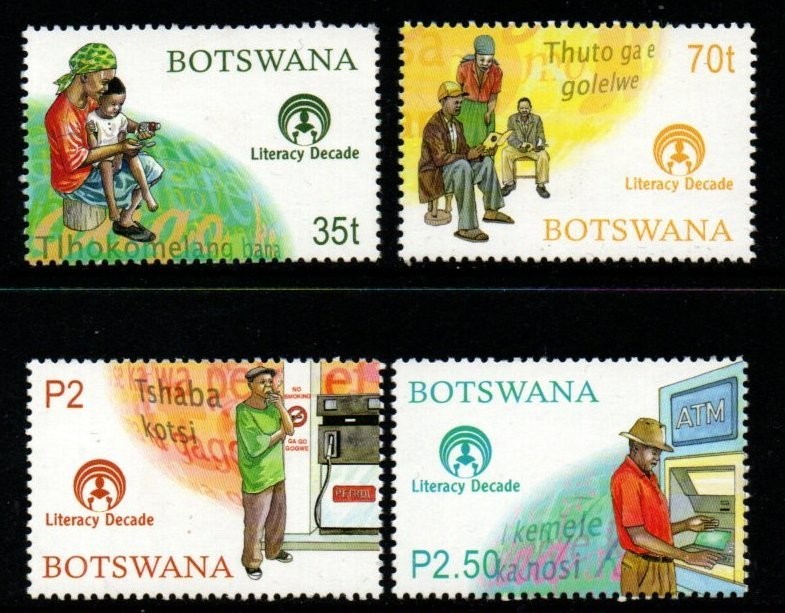 botswana-sg921-4-2000-united-nations-literacy-mnh