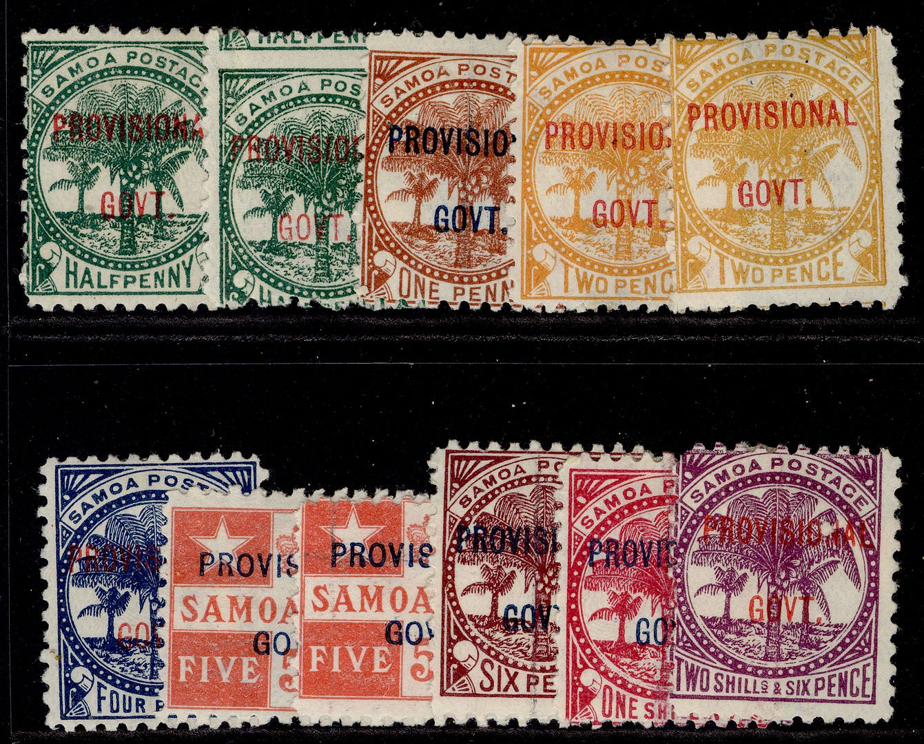 samoa-qv-sg90-97-1899-1900-complete-set-m-mint-cat-36-incluides-all-shades