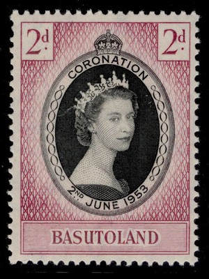 basutoland-qeii-sg42-2d-1953-coronation-nh-mint
