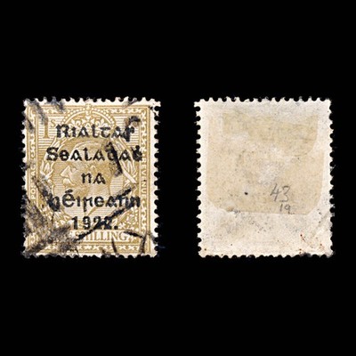 9323-ireland-sg43-1s-ochre-brown-1922-sc-18-mi23iv-used-c19