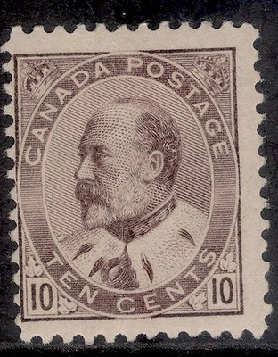 canada-edvii-sg183-10c-pale-dull-purple-m-mint-cat-160