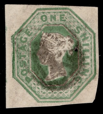 gb-qv-sg55-scarce-1s-green-cut-square-fine-used-cat-750