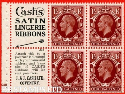 sg-441e-nb27-3-1d-red-brown-a-mounted-mint-booklet-pane-of-6-b70145