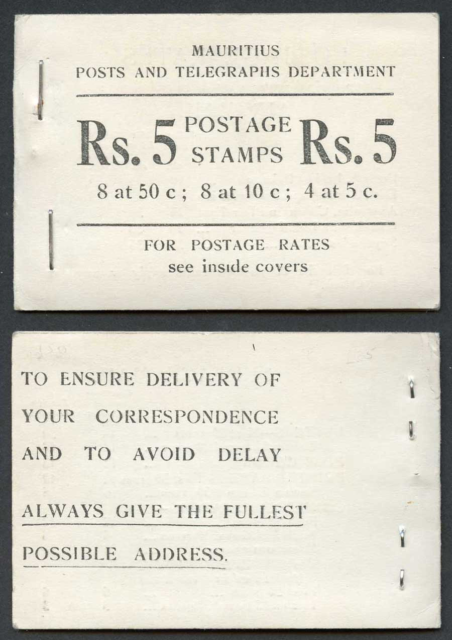 mauritius-sg-sb2-1954-5r-booklet-scarce