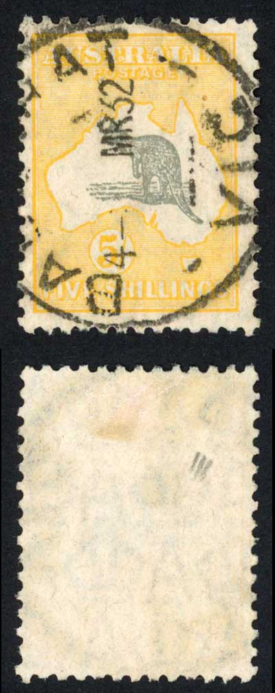 australia-sg111-5-grey-and-yellow-kangaroo-small-multiple-wmk-cds